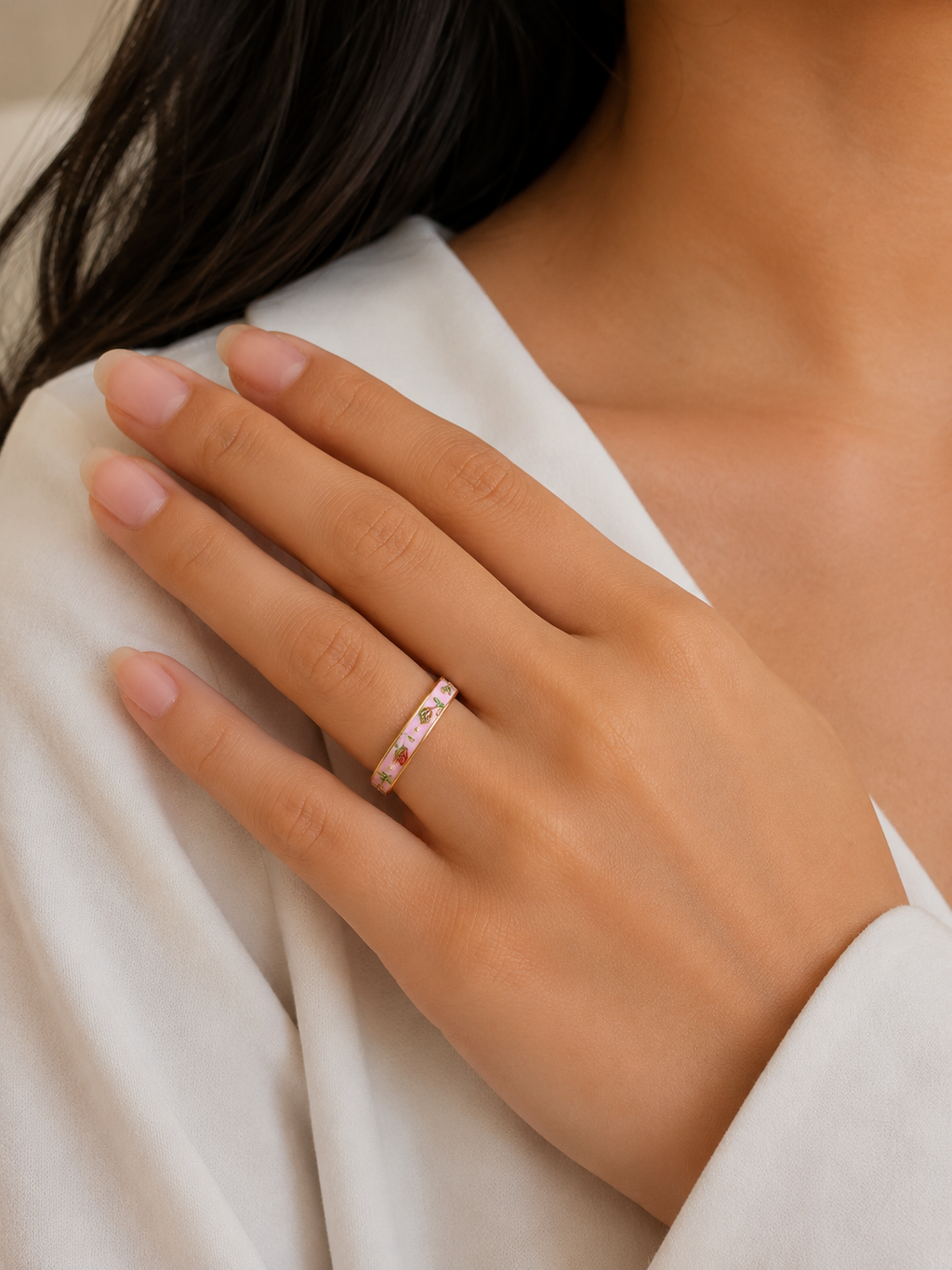 Enamel ring (adjustable)